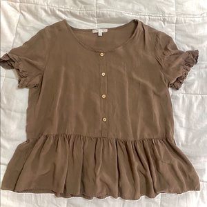 Dark taupe (Large) blouse by “FINAL TOUCH”